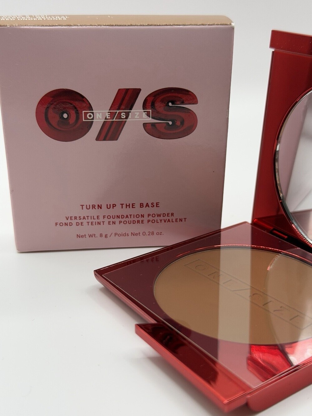 ONE SIZE Turn Up The Base Powder Foundation Dark 5 NR Neutral Red 0.28oz NEW